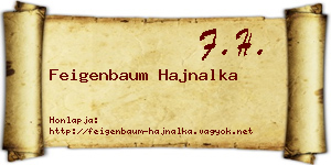 Feigenbaum Hajnalka névjegykártya